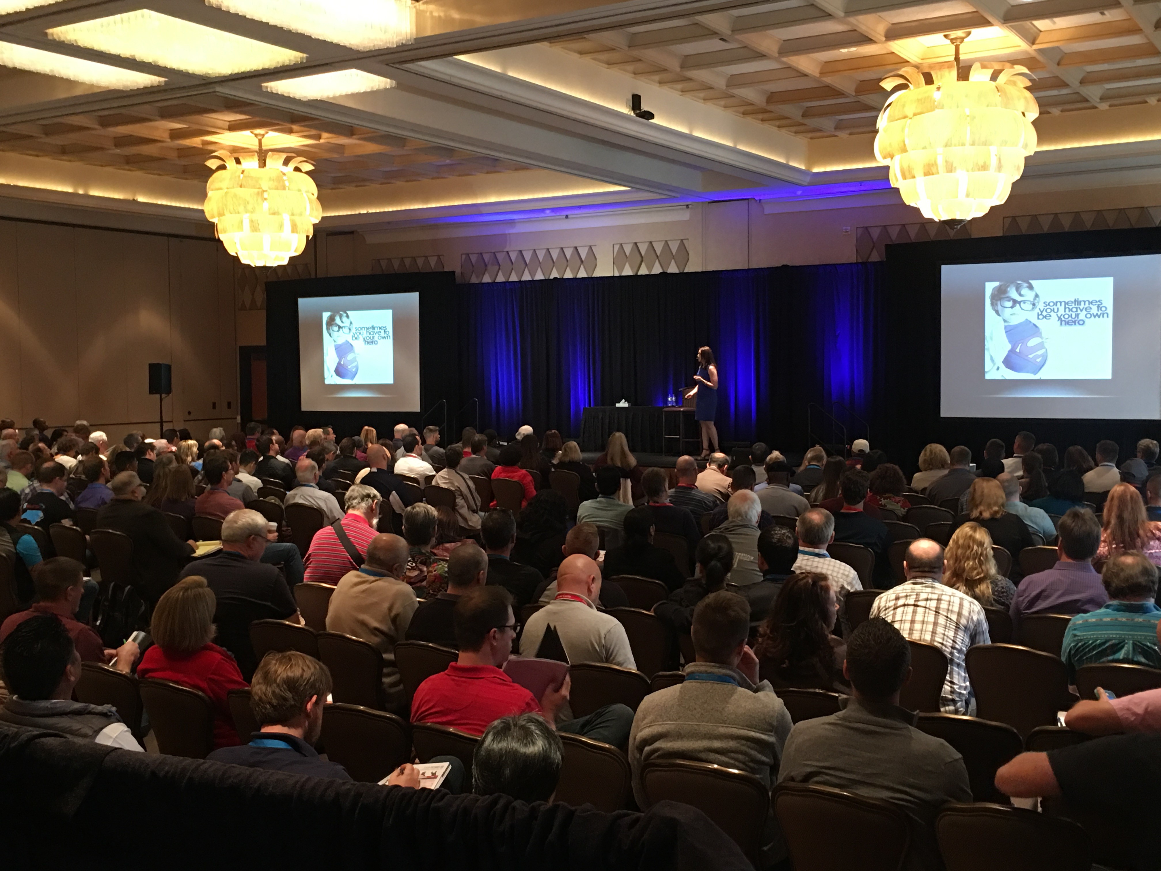 Jillian Sidoti speaking on stage